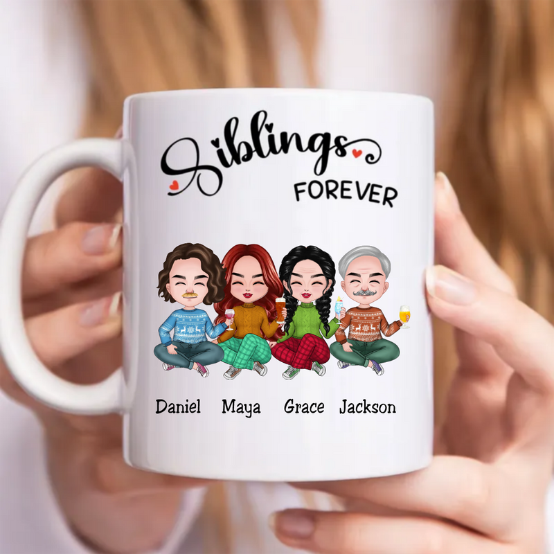 Family - Siblings Forever - Personalized Mug (SA)