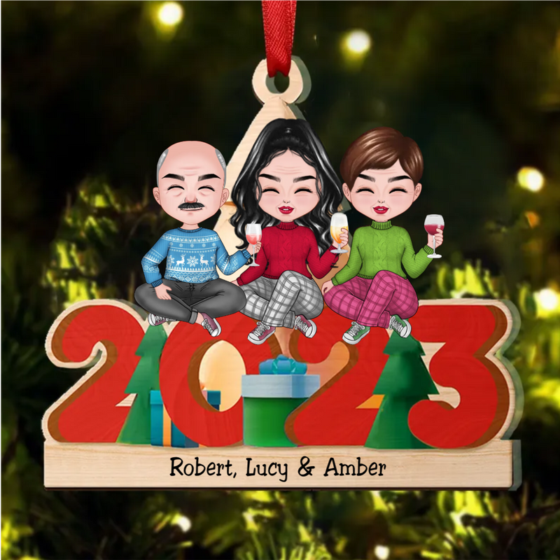 Family - Christmas 2023 - Personalized Acrylic Ornament (QH)