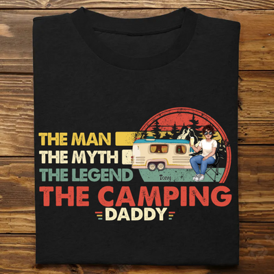 Father's Day - The Legend Camping Dad For Camping Lover - Personalized T-Shirt (TT)