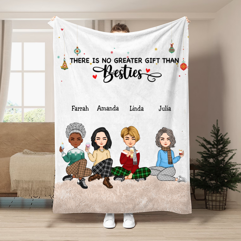 Besties - There Is No Greater Gift Than Besties - Personalized Blanket