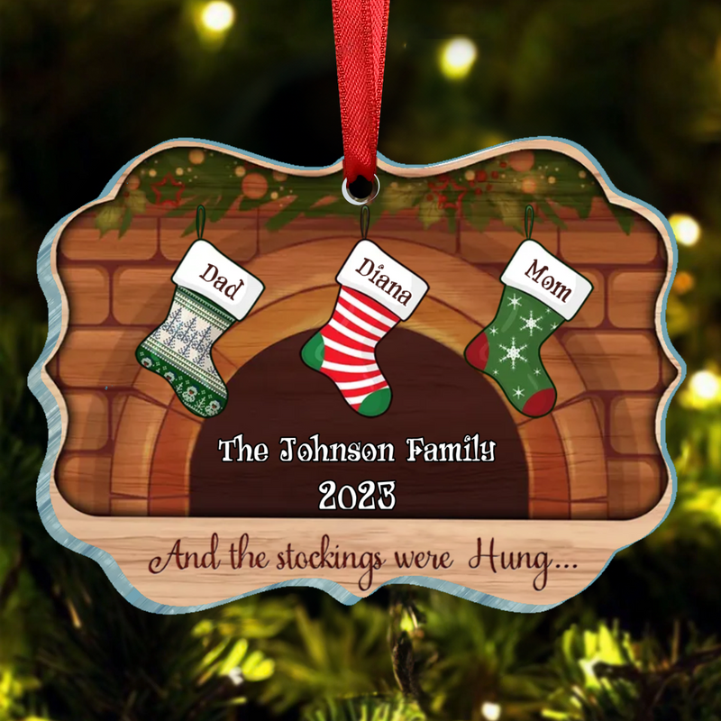 Christmas Gift - Christmas Stockings Hanging - Personalized Christmas Ornament - Makezbright Gifts