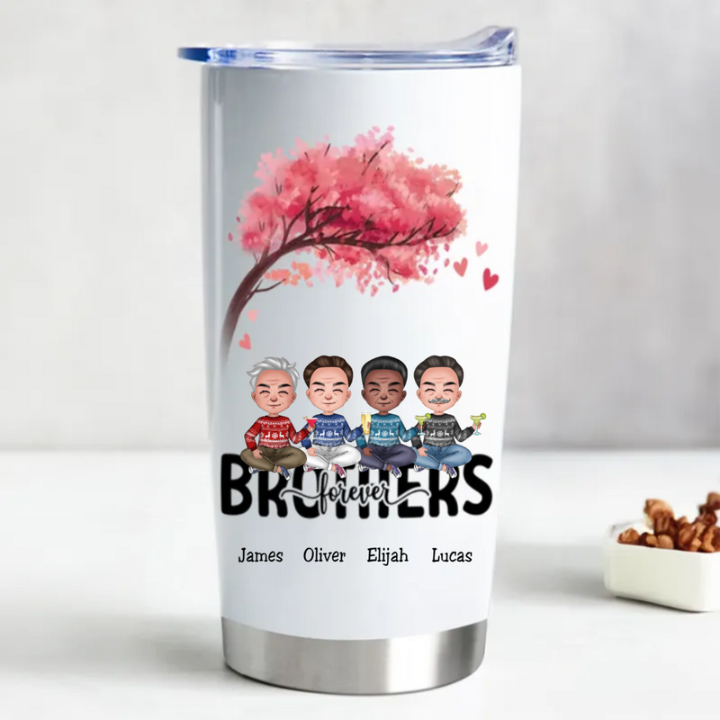 Brothers - Brothers Forever - Personalized Tumbler