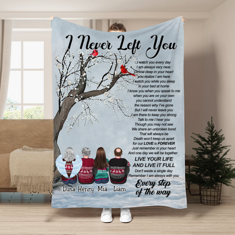 Family - I Never Left You - Personalized Blanket(NV)