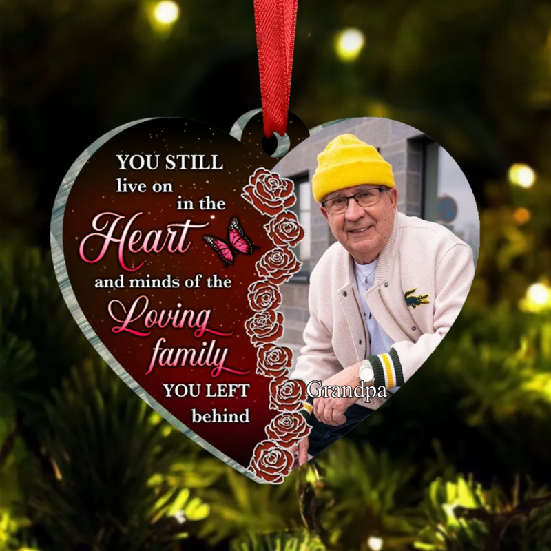 Family -  Hearts And Minds - Personalized Custom Photo Ornament