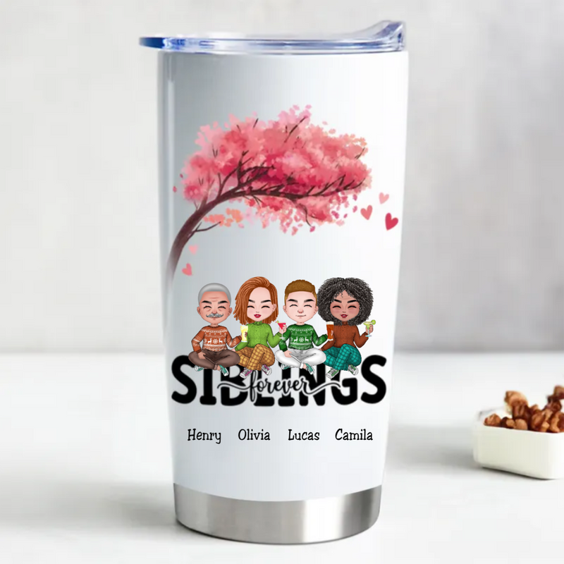 20oz Siblings Forever - Personalized Tumbler