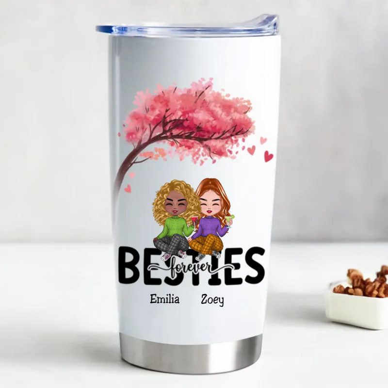 20oz Besties Forever - Personalized Tumbler
