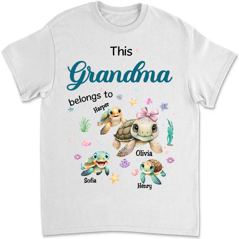 Grandma - This Grandma Belongs To - Personalized T-Shirt