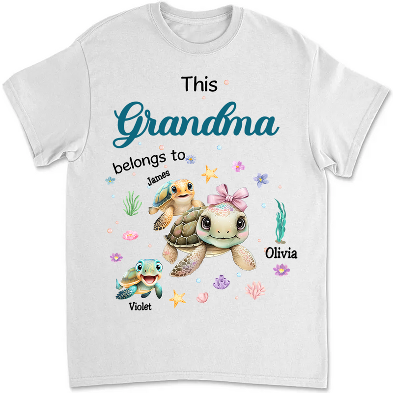 Grandma - This Grandma Belongs To - Personalized T-Shirt
