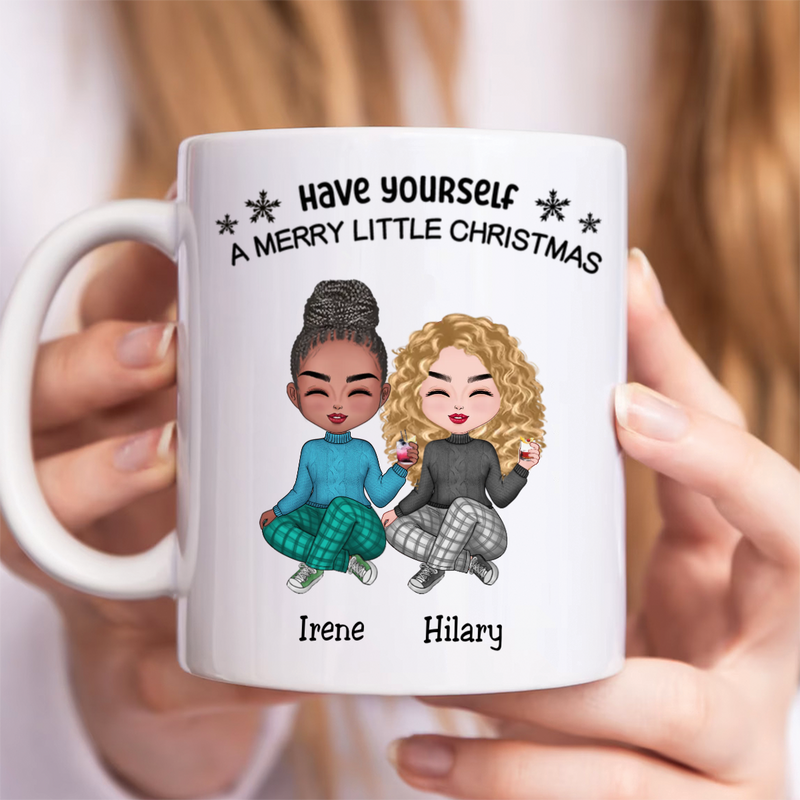 Besties - Have Yourself A Merry Little Christmas - Personalized Mug