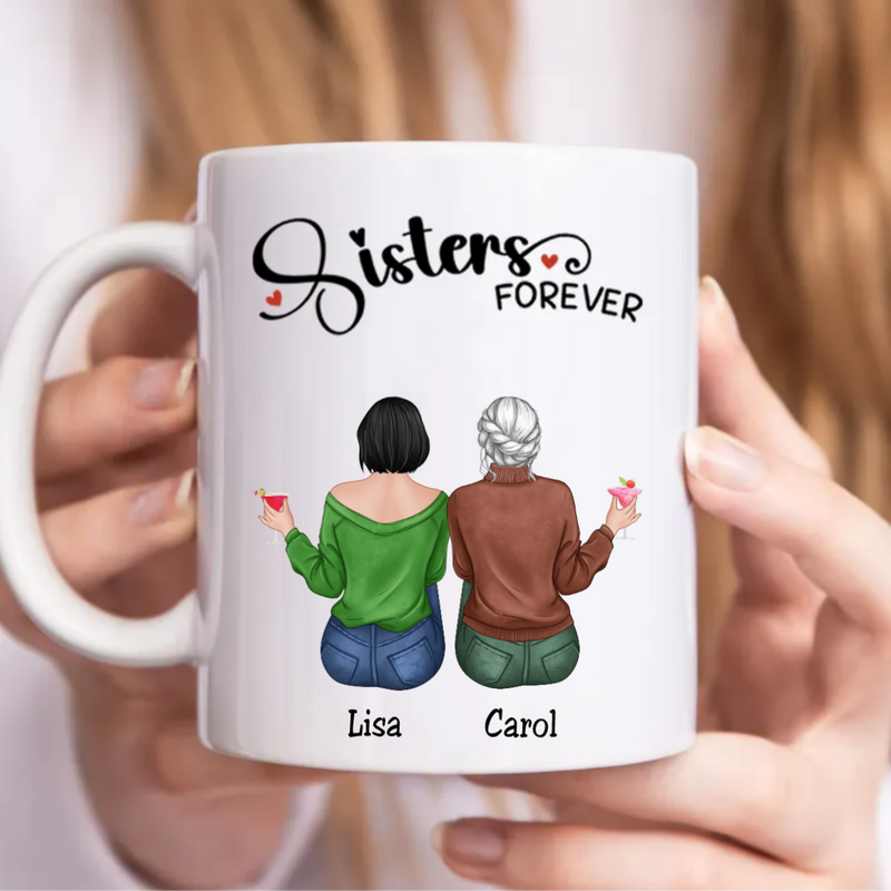 Sisters Forever - Personalized Mug