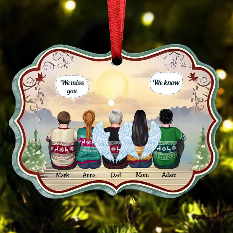 Family - We Miss You A Letter From Heaven To You - Personalized Ornament