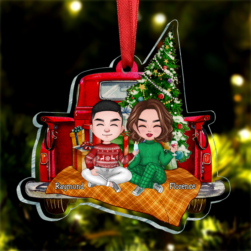 Couple - All I Want For Christmas Is You - Personalized Acrylic Ornament