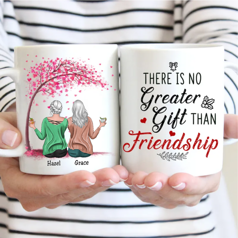 There Is No Greater Gift Than Friendship - Personalized Mug (Blossom) - Makezbright Gifts