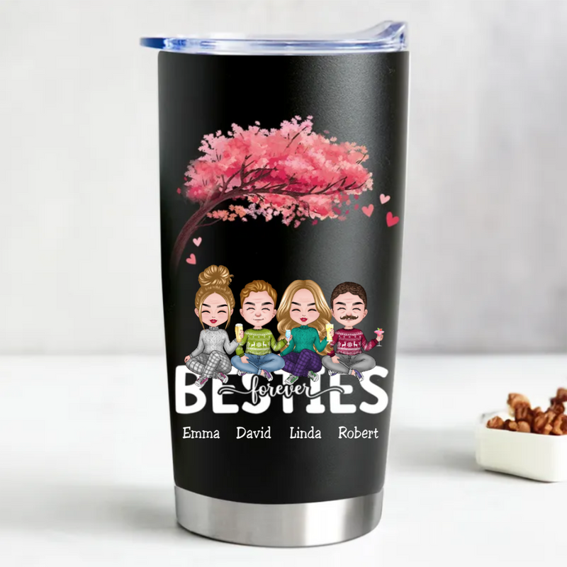 20oz  Besties Forever - Personalized Tumbler (TC)
