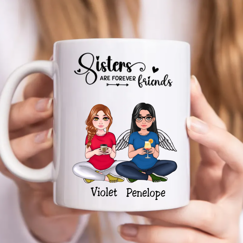 Family - Sisters Are Forever Friends - Personalized Mug (NM)