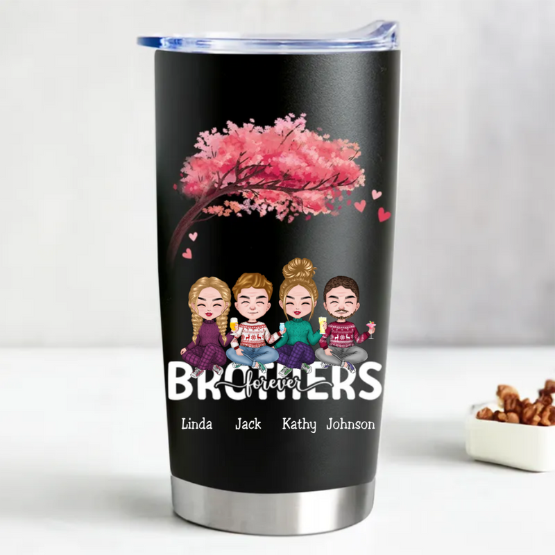 20oz Brothers Forever - Personalized Tumbler (TC)