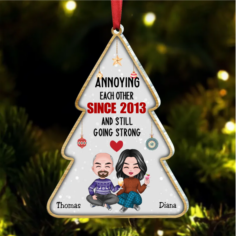 Couple - Annoying Each Other & Still Going Strong - Personalized Ornament (QH)