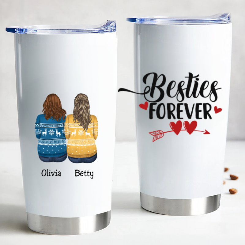 Besties Forever - Personalized Tumbler Cup.