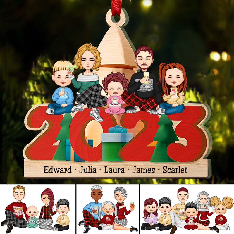 Family - Christmas 2023 - Personalized Ornament