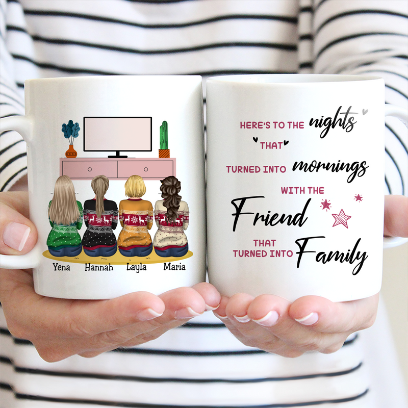 Besties - Friend That Turned Into Family - Personalized Mug(SA)