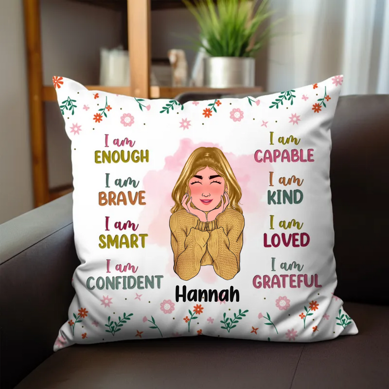 Granddaughter - I Am Kind - Personalized Pillow