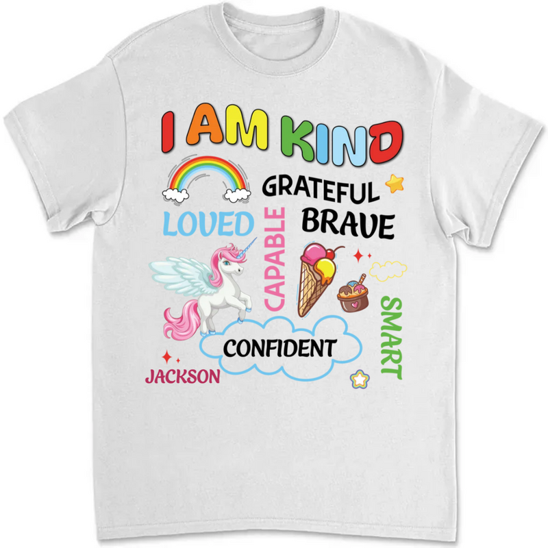 Grandson -  I Am Kind - Personalized T-Shirt