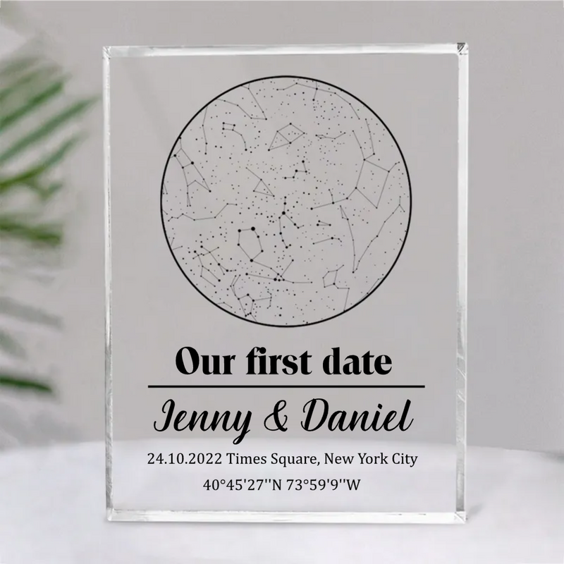Couple - Star Map By Date Couple - Personalized Acrylic Plaque
