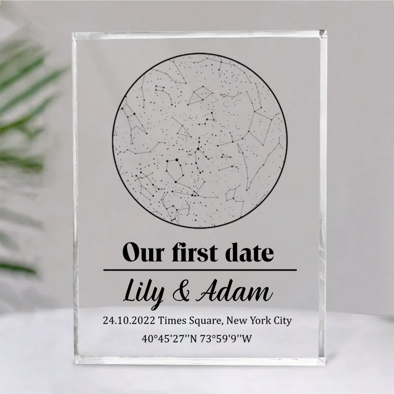 Couple - Star Map By Date Couple - Personalized Acrylic Plaque