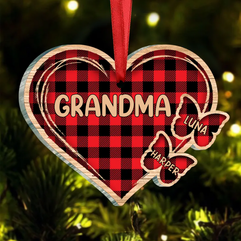 Family - Christmas Mom Grandma - Personalized Ornament