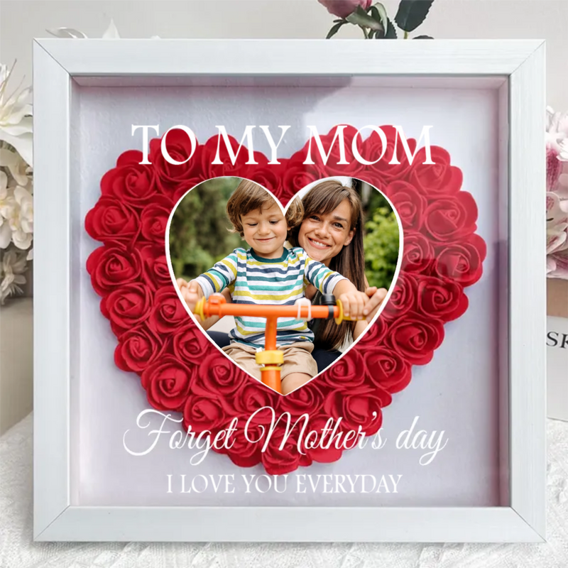 Family - To My Mom I Love You Every Day - Personalized Flower Shadow Box