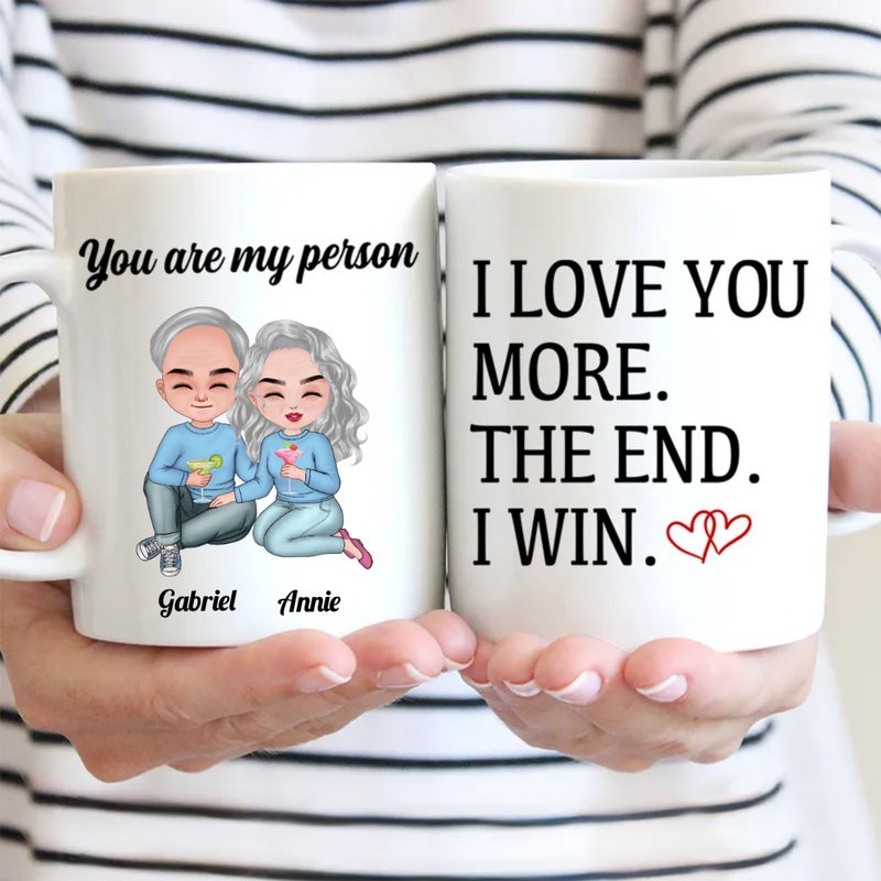 Couple - I Love You More The End I Win - Personalized Mug