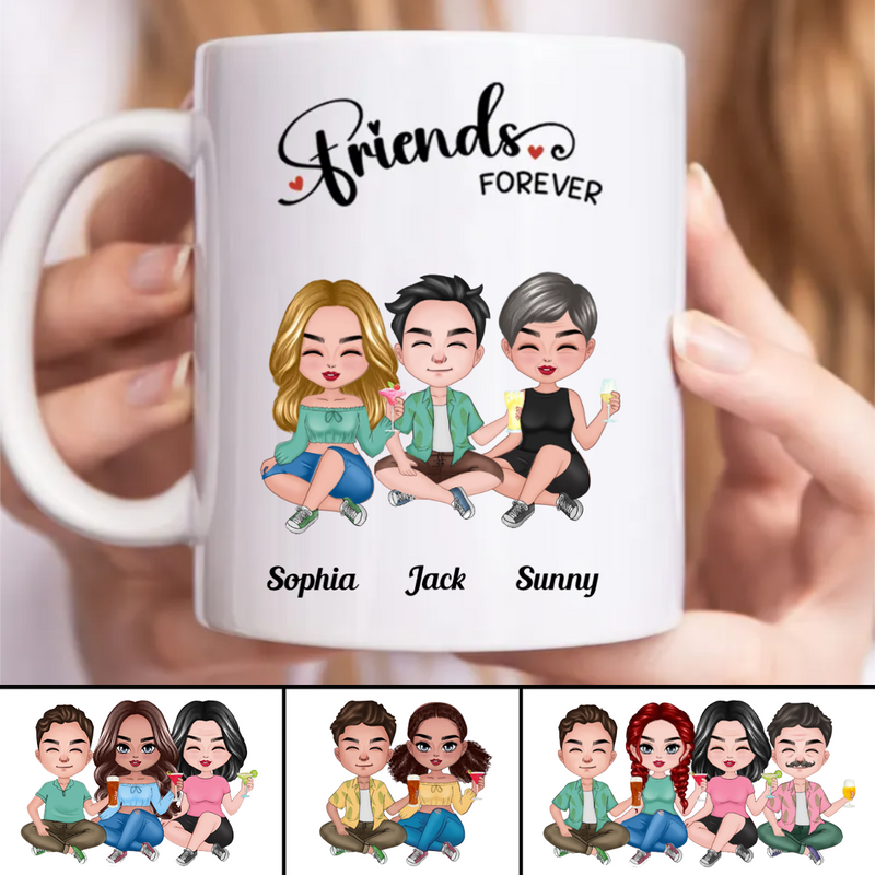 Friends - Friends Forever - Personalized Mug (TB)