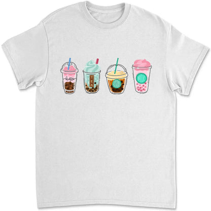 Teacher - Iced Coffee Cups T - Shirt - Makezbright Gifts