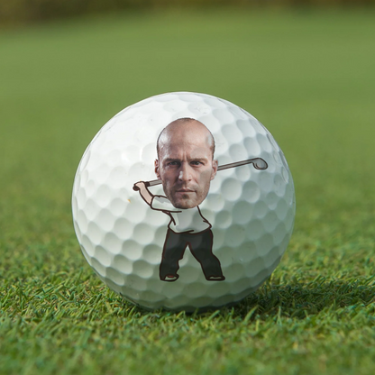 Custom Photo If Found Return To This Guy Funny Art - Personalized Golf Ball