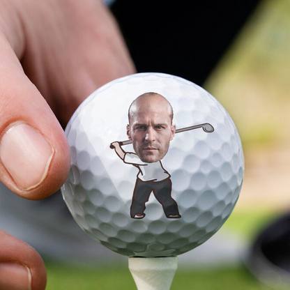 Custom Photo If Found Return To This Guy Funny Art - Personalized Golf Ball