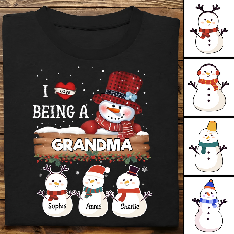 Family - I Love Being A Grandma - Personalized Unisex T-shirt