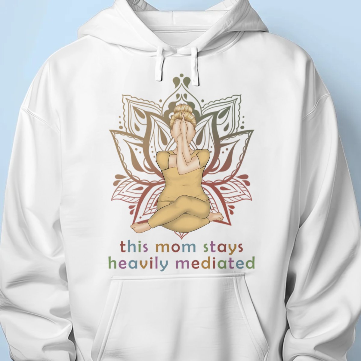 This Mom Stays Heavily Meditated - Personalized Unisex T - shirt, Hoodie, Sweatshirt - Makezbright Gifts