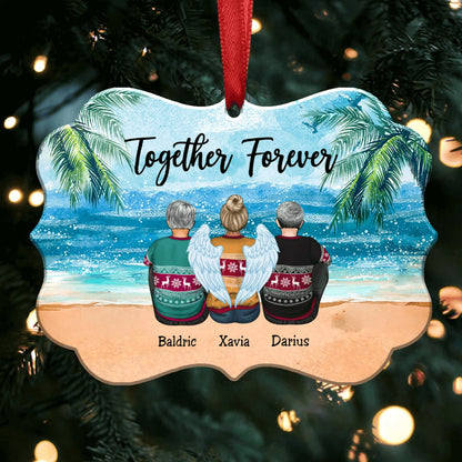 Together Forever - Custom Ornament - Personalized Christmas Ornament - Makezbright Gifts