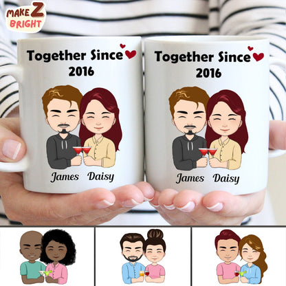 Together Since - Personalized Mug - Makezbright Gifts