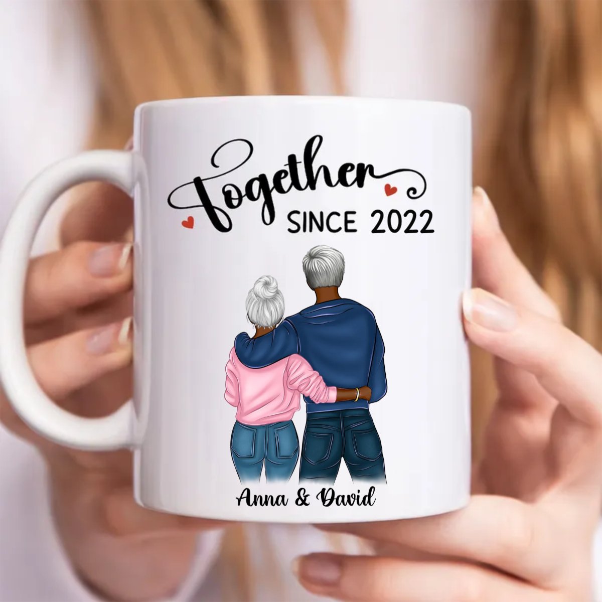 Together Since - Personalized Mug (AA) - Makezbright Gifts