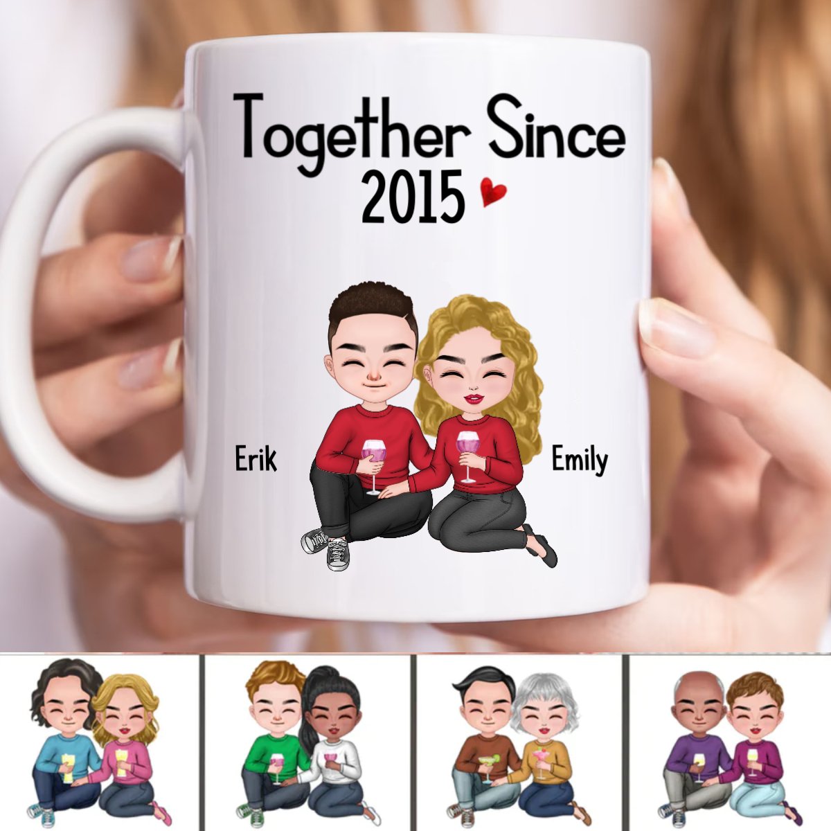 Together Since - Personalized Mug (Ver. 2) - Makezbright Gifts