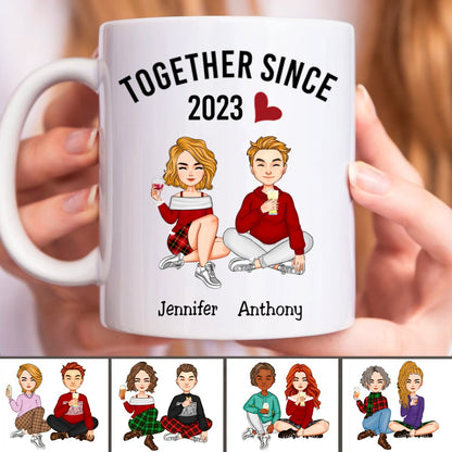 Together Since - Personalized Mug (VT) - Makezbright Gifts