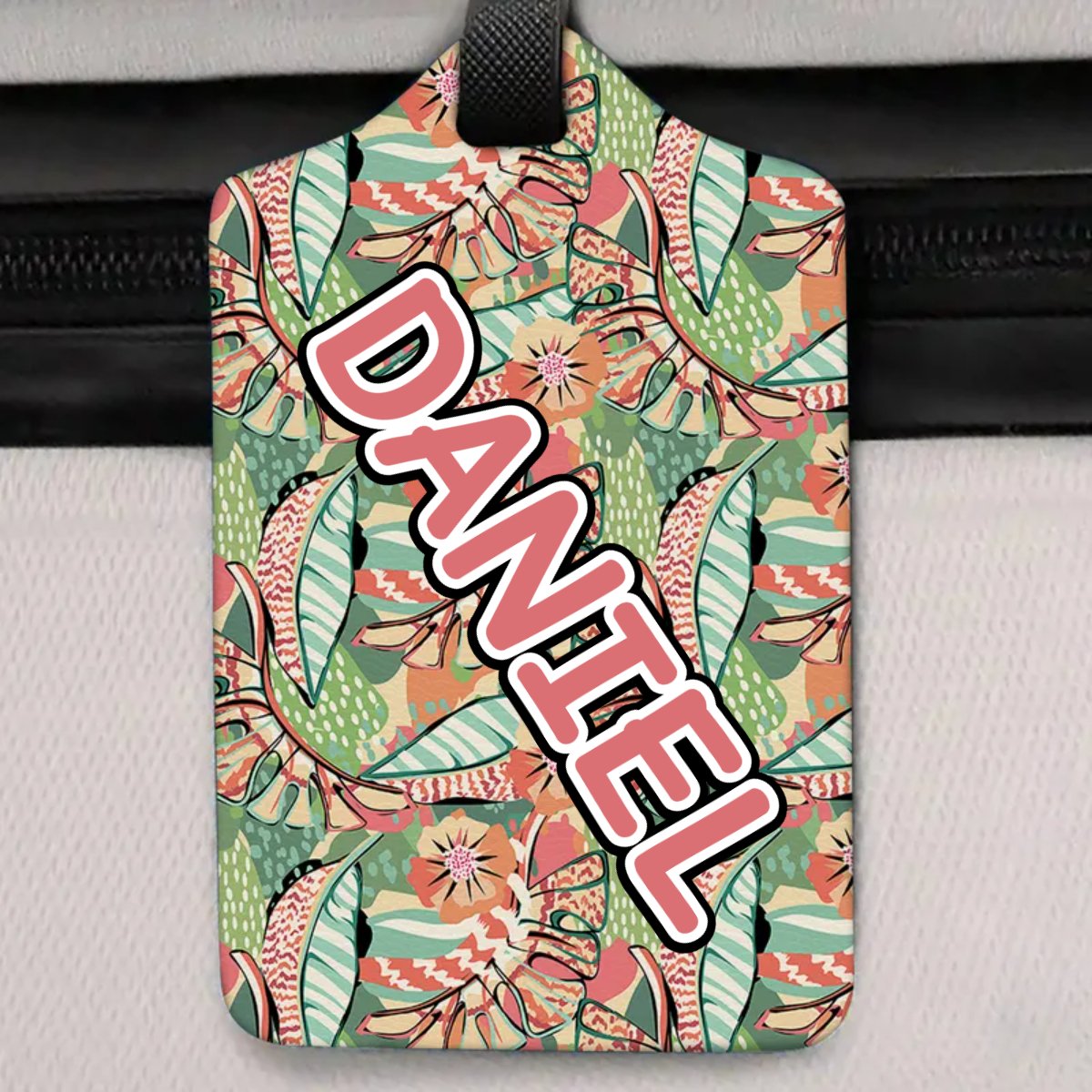 Travel Lovers - Tropical Name Tag - Personalized Custom Luggage Tag - Makezbright Gifts