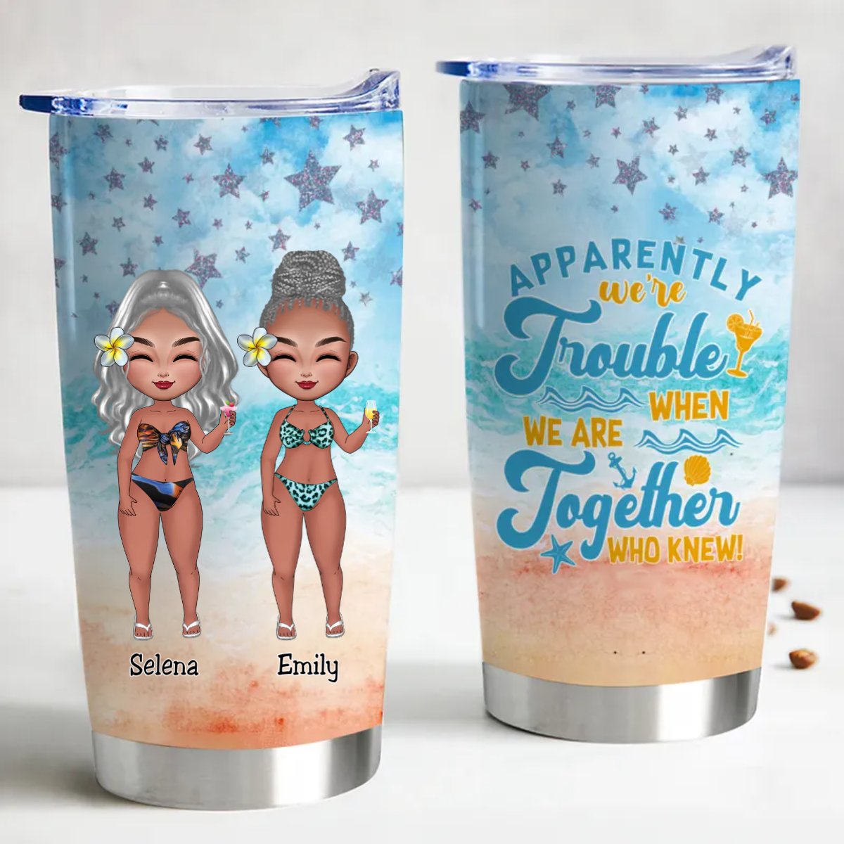 Vibrant Memories 20oz Personalized Stainless Steel Tumbler - Makezbright Gifts