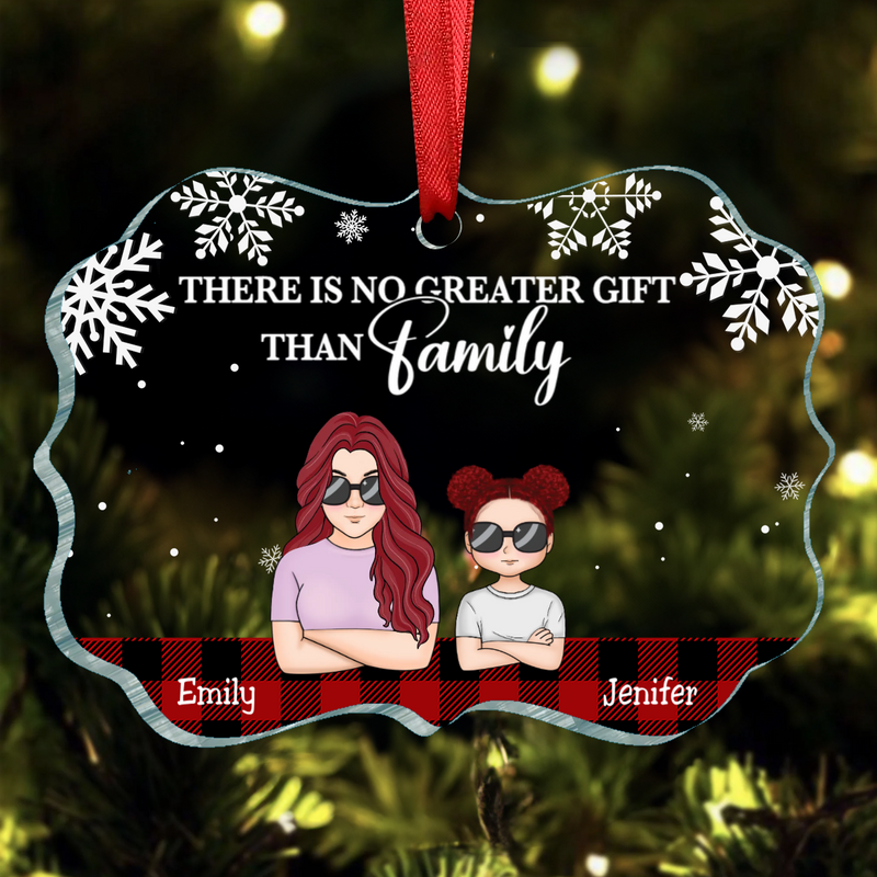 Family - There Is No Greater Gift Than Family Husband Wife Family - Personalized Ornament