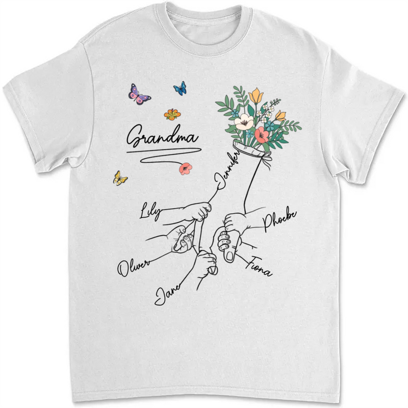 Family - Grandma Mom -  Personalized T-shirt (VT)
