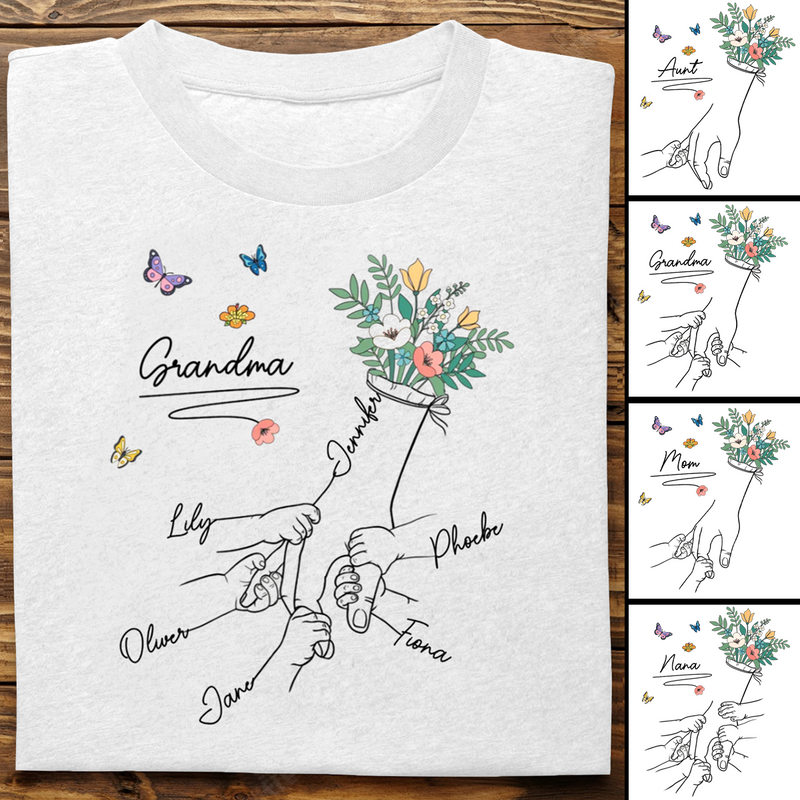 Family - Grandma Mom -  Personalized T-shirt (VT)