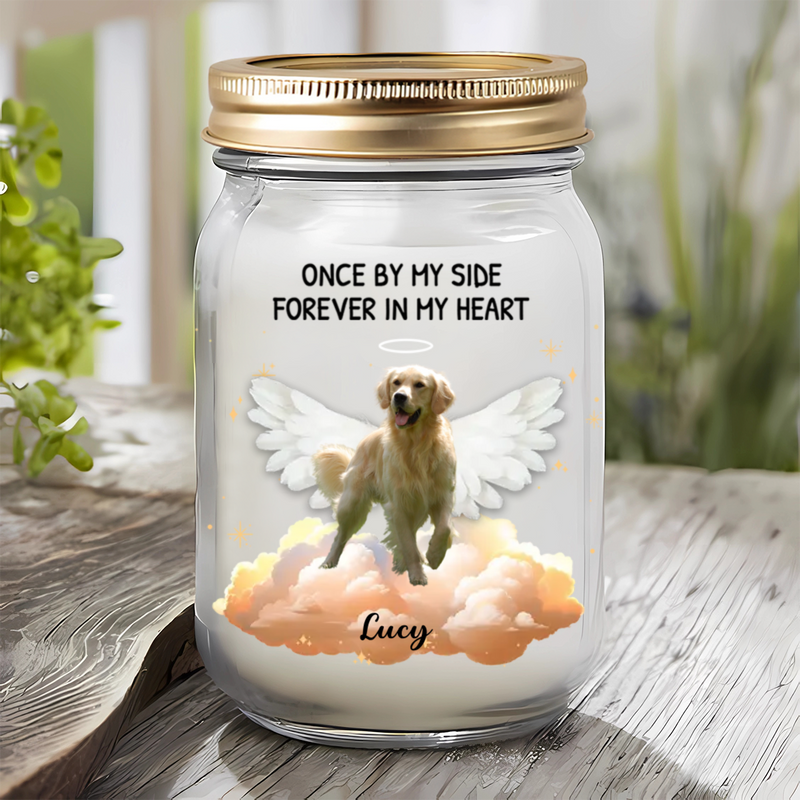 Pet Lovers - Custom Photo Forever In My Heart - Personalized Jar Light (VT)