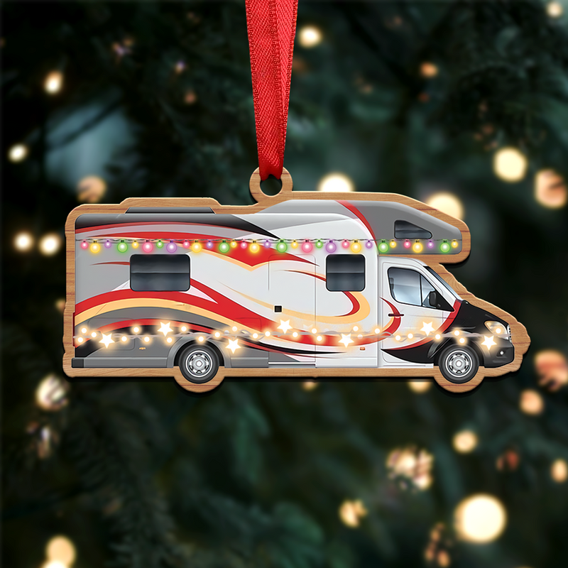Camping Lovers - Camping Xmas Ornament - Christmas Acrylicen Ornament - Makezbright Gifts