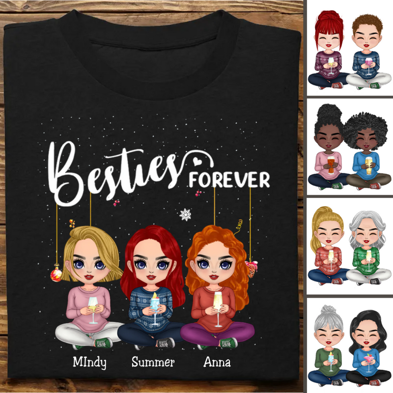 Besties - Besties Forever - Personalized T-shirt (Ver 2)